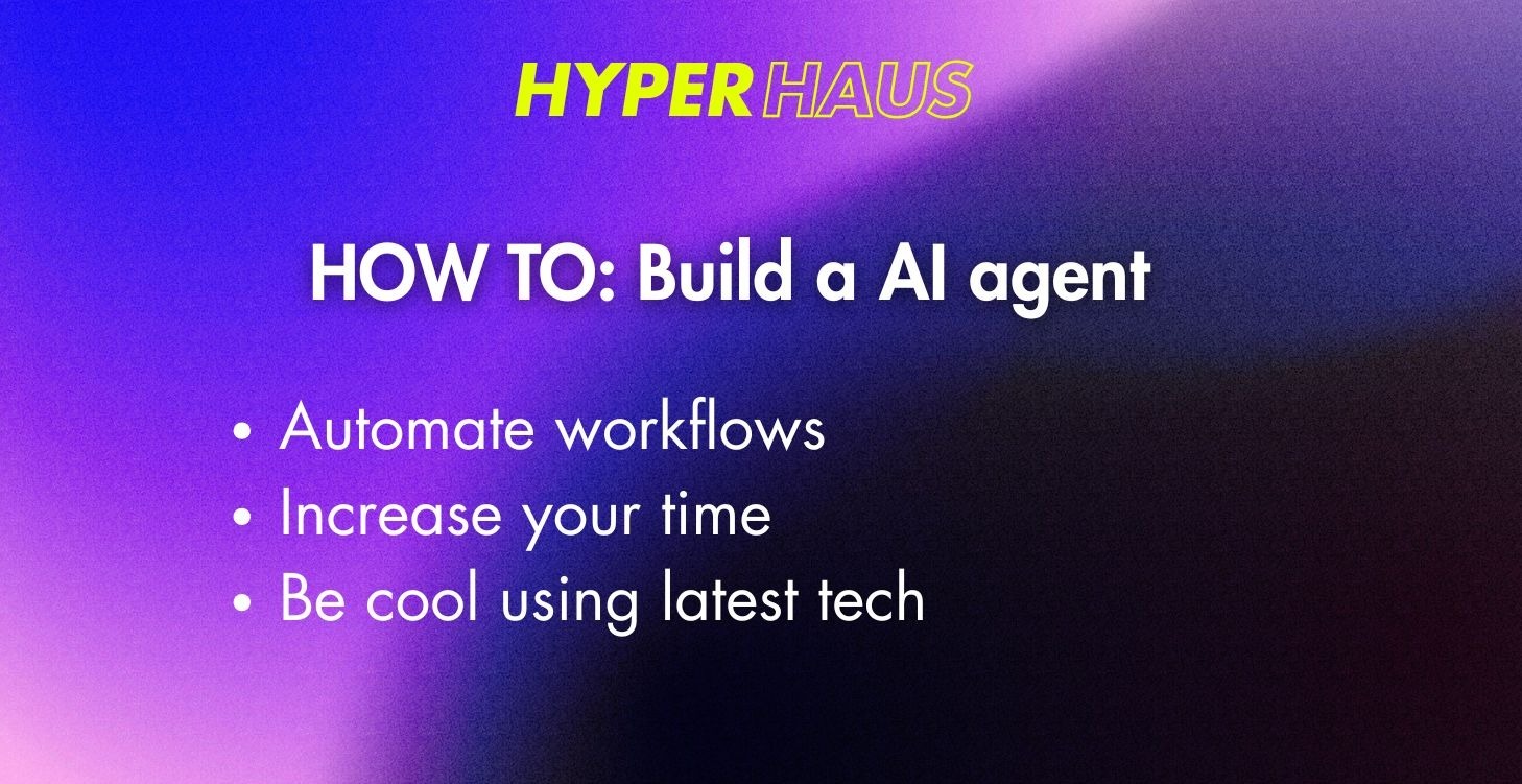 HOW TO: Build a AI agent