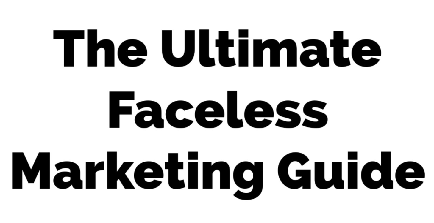 Wealth Generation - Faceless Marketing