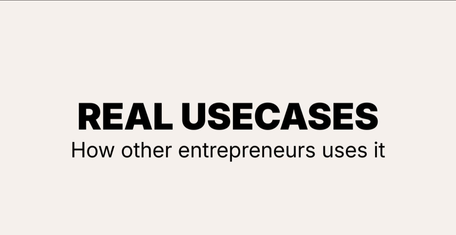 Calls with Entrepeneurs