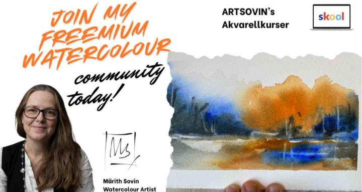 ARTSOVIN's watercolour courses