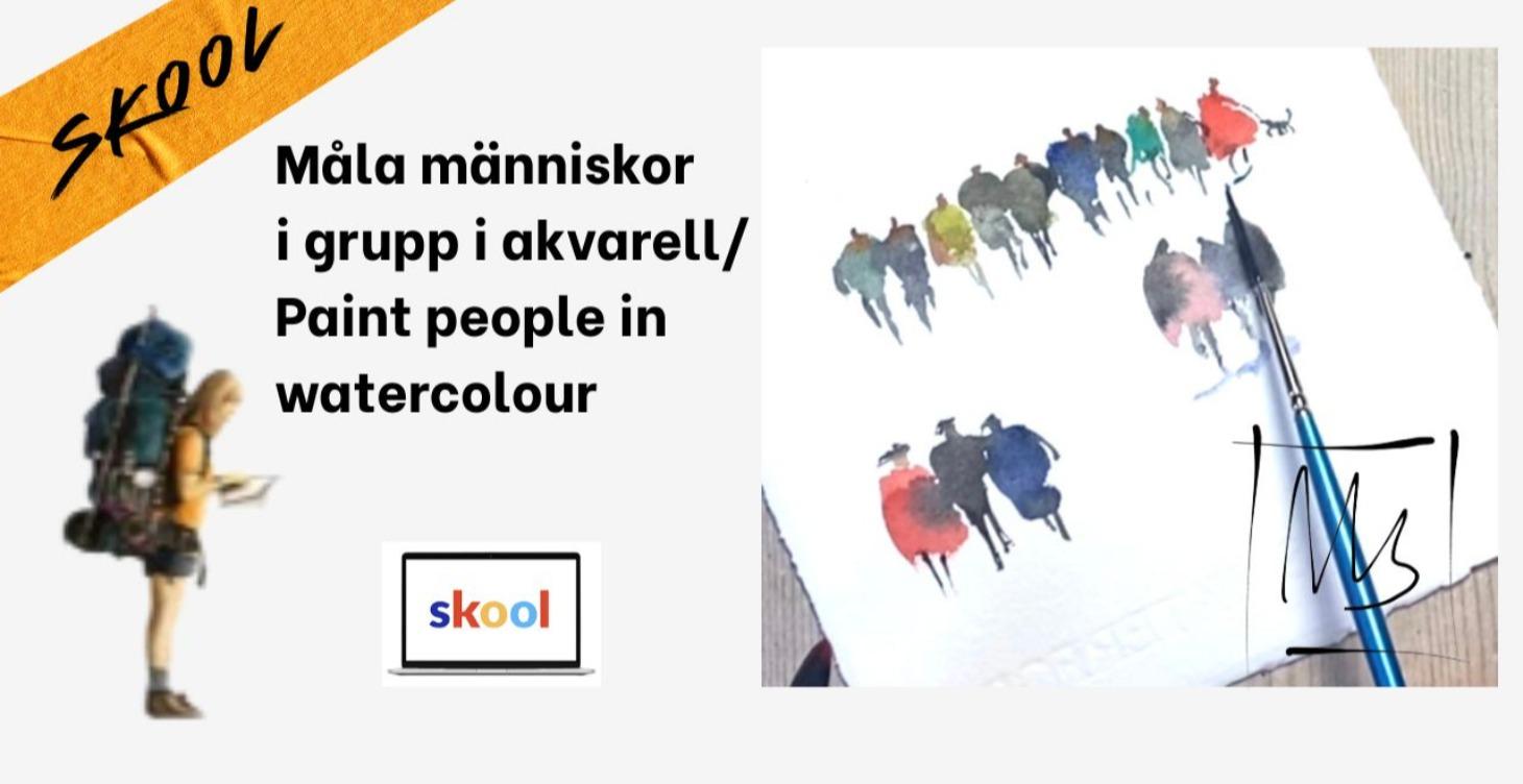 Måla människor i grupp