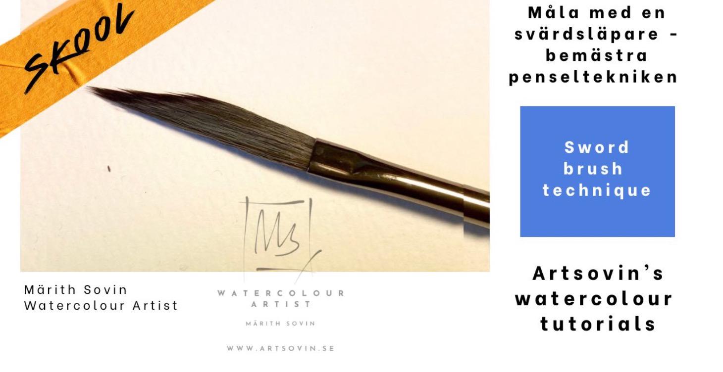 Måla med en svärdsläpare & bemästra penseltekniken