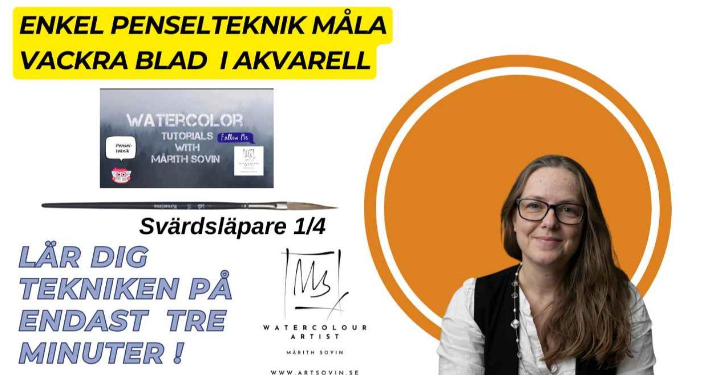 Måla vackra blad i akvarell