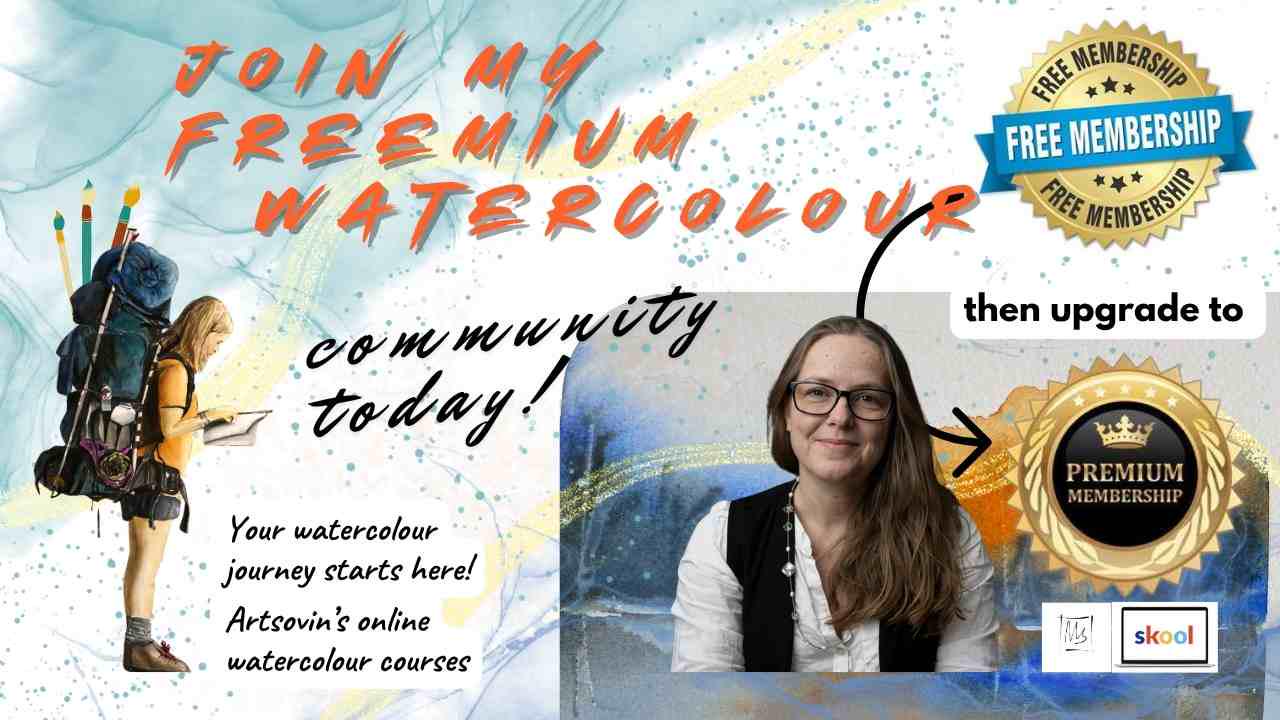 ARTSOVIN's watercolour courses