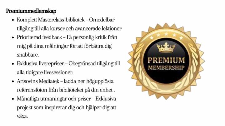 Under fliken: För medlemmar med Premium 👑