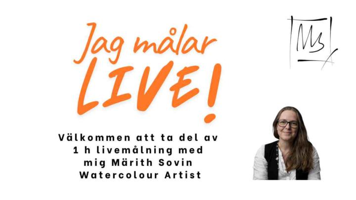 Jag målar LIVE !