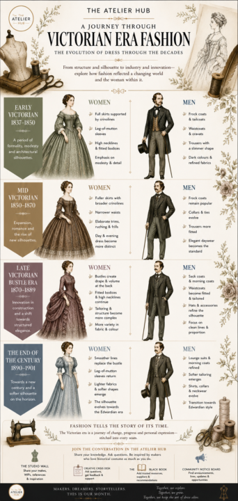 Victoria Era Fashion - A Journey Through The Years 1800 to 1900 🪡