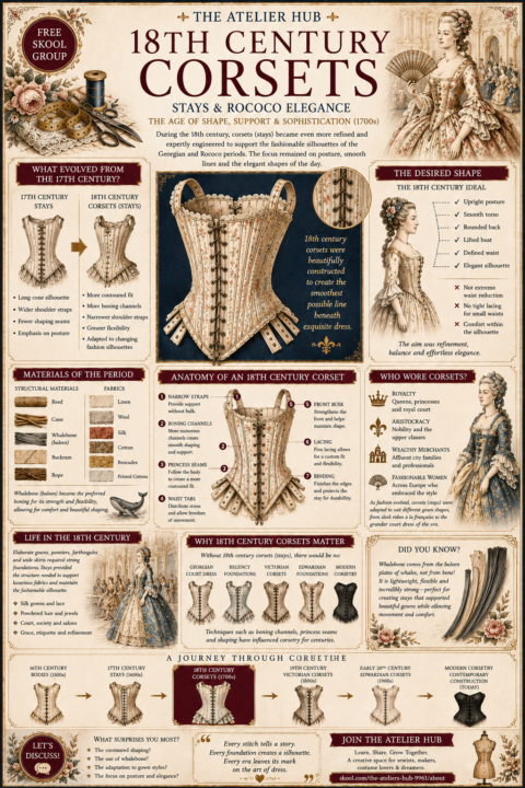 🪡 18th Century Corsets – The Age of Elegance & Engineering