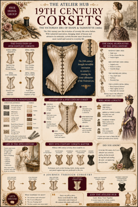 🪡 19th Century Corsets – Innovation, Craftsmanship & the Victorian Silhouette