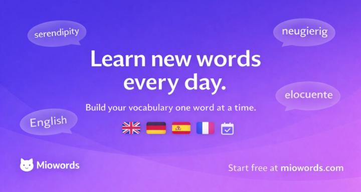 miowords – Learn words daily