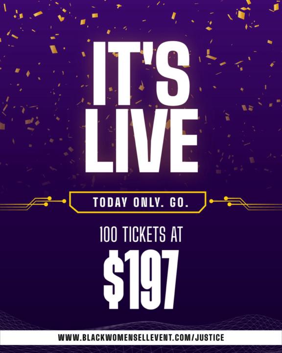 🔥 100 Justice Tickets. When They're Gone, They're Gone. Get Yours NOW!