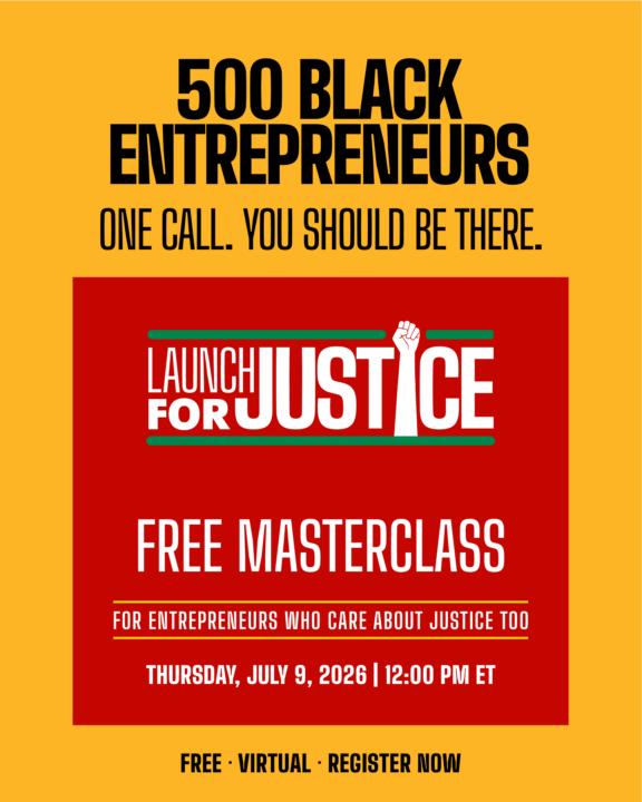 🚨 LAST CHANCE: Launch for Justice Starts at 12 PM ET — Register NOW!