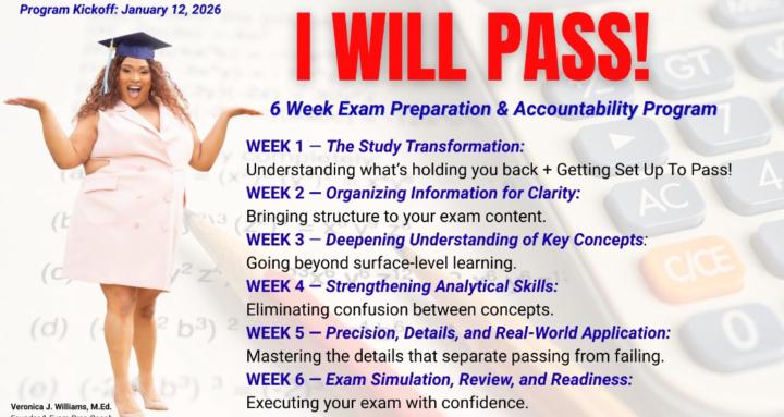I WILL PASS! 6 Week Program