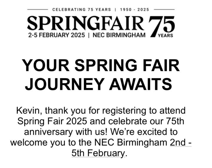 Spring Fair Trade Show 2025 