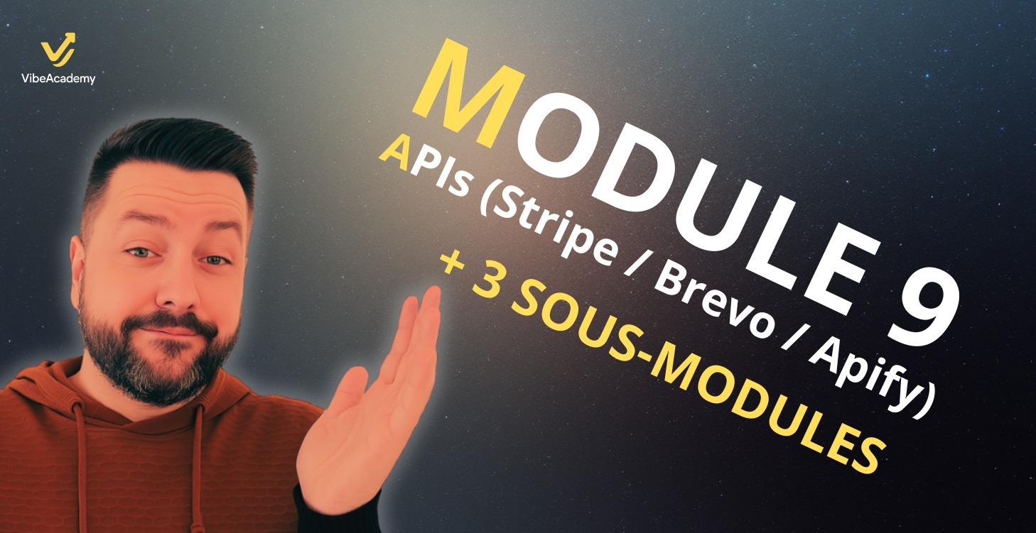 Module 9 : APIs (Stripe / Brevo / Apify)