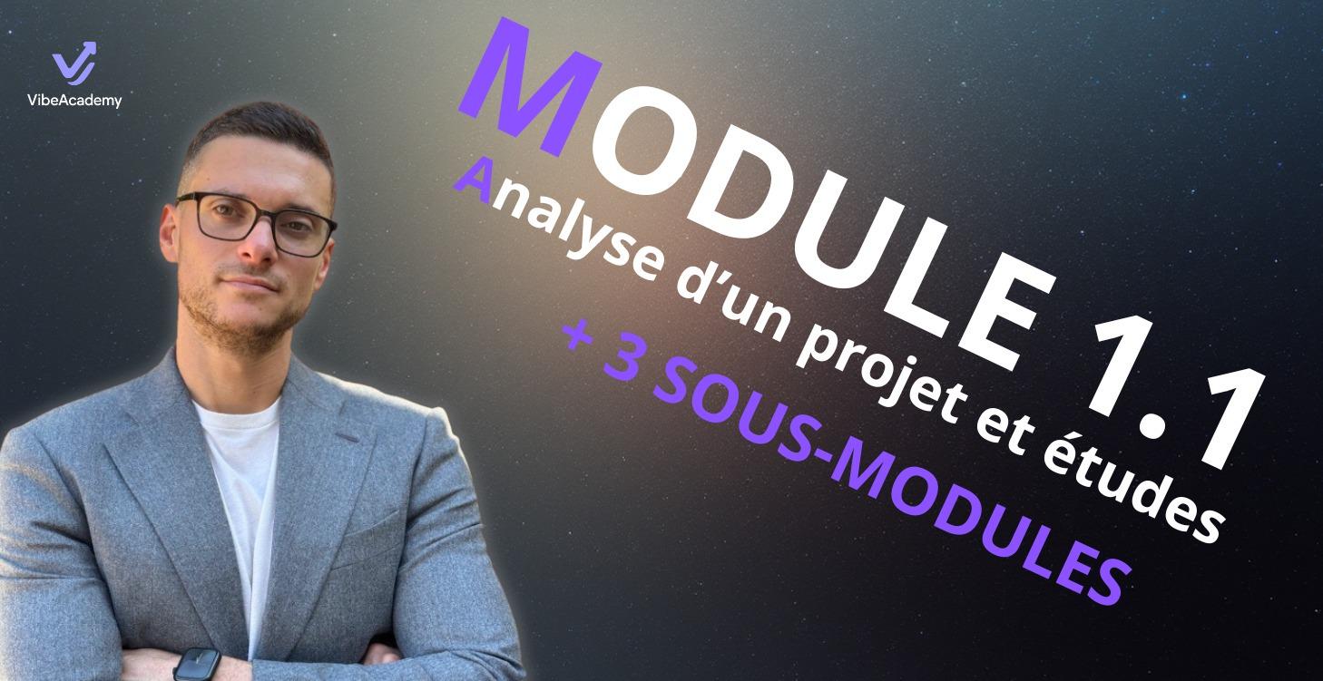 Module 1.1 : Analyse d'un projet et études