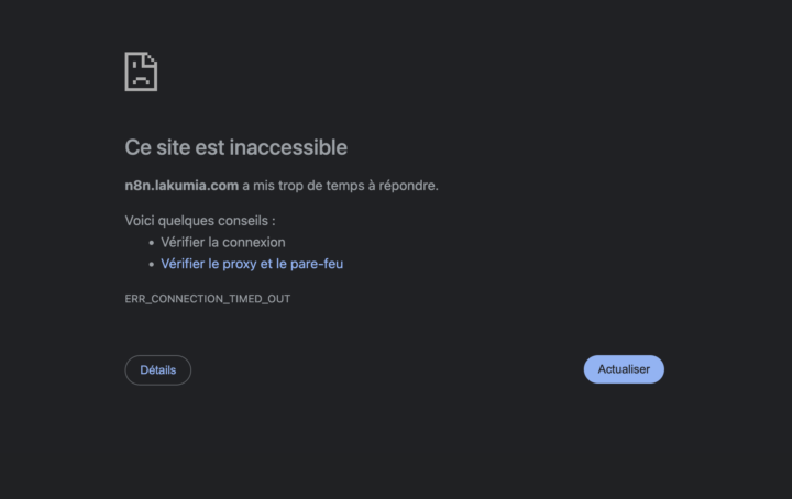 Problème Coolify