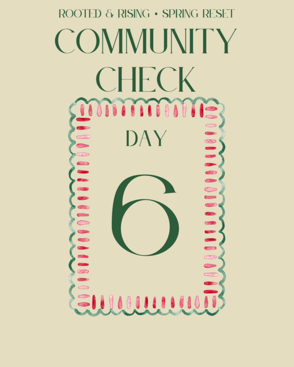 Day 6 - Community Check 👯‍♀️