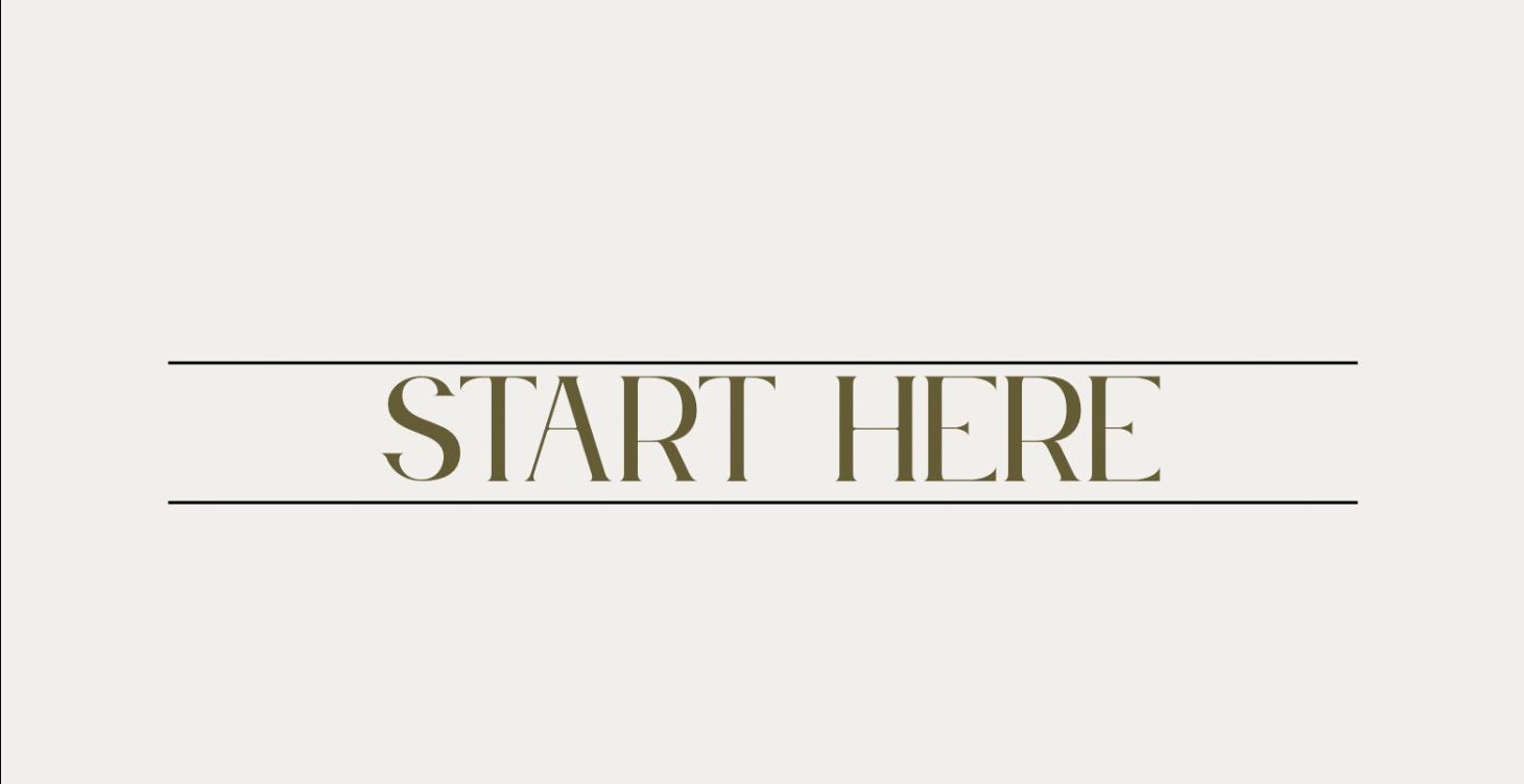 Starting Your Journey