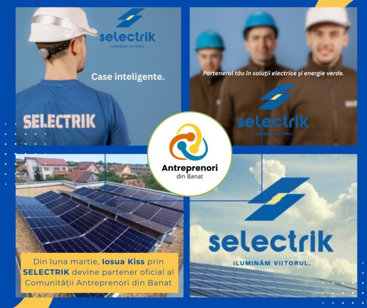 🔵 SELECTRIK devine Partener Oficial al comunității „Antreprenori din Banat”