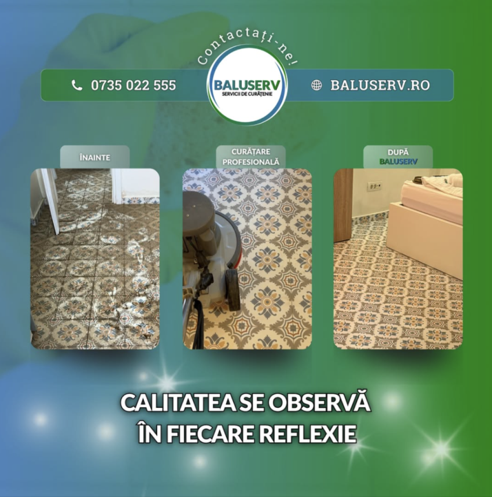 ✨ Cum poate arăta o pardoseală după curățarea profesională | BALUSERV