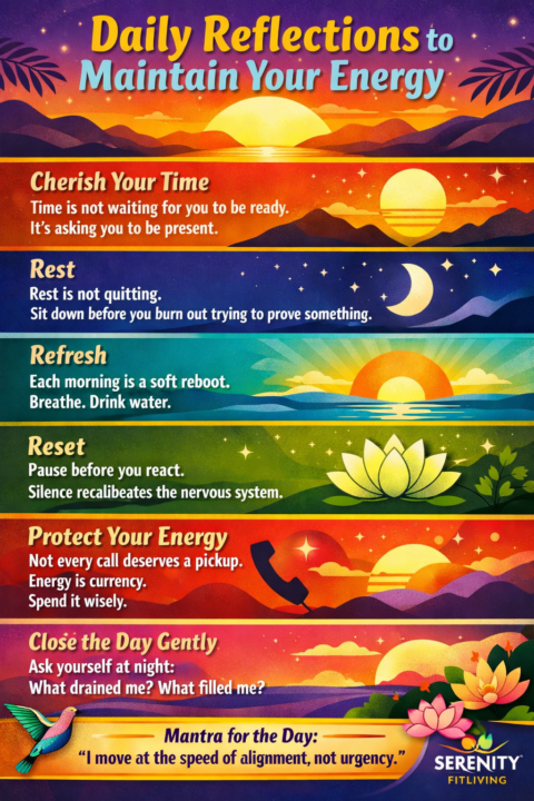 Maintain your Energy- Daily Reflection 