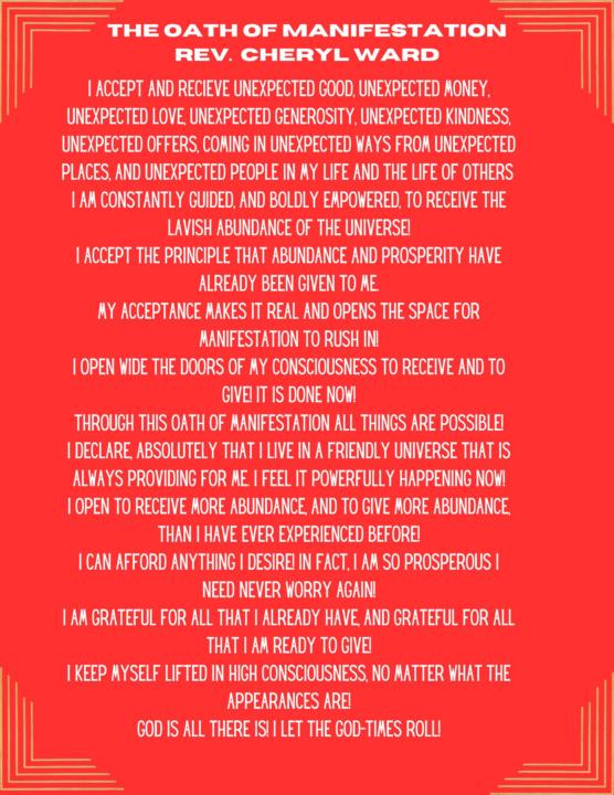 Oath of Manifestation