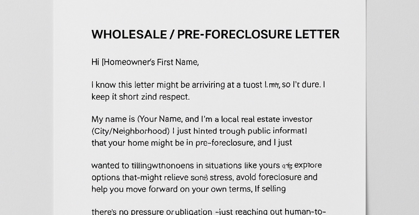 Real Estate Letters to use