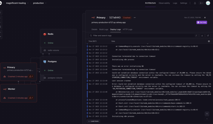 Issue connecting with Railway 