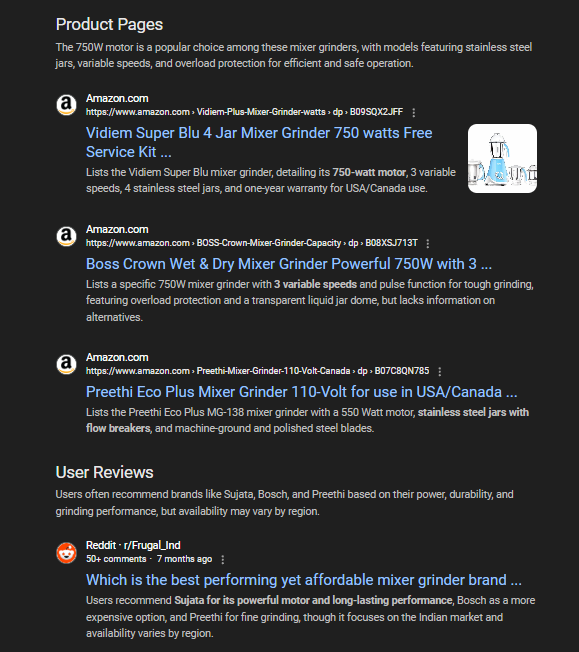 New Google SERP Result types
