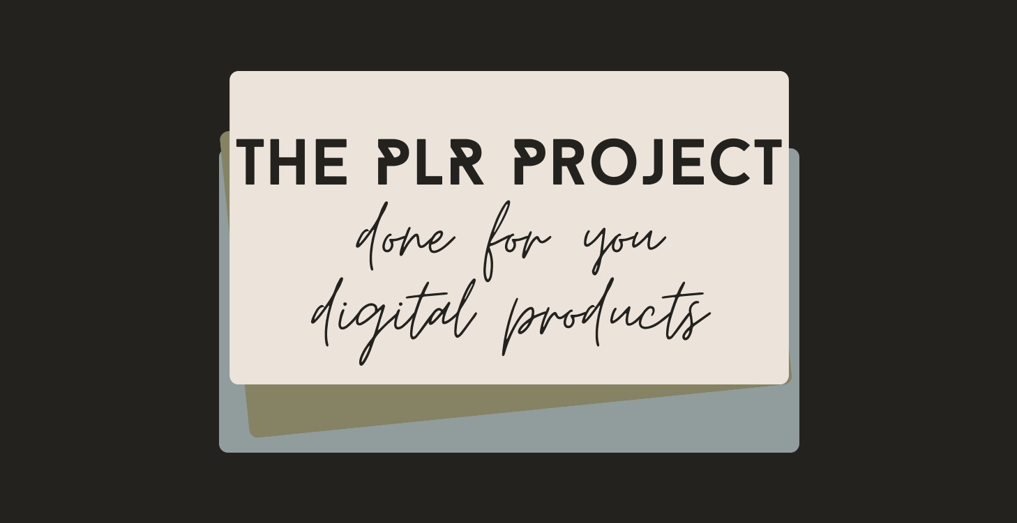 The PLR Project - DFY Products HUB