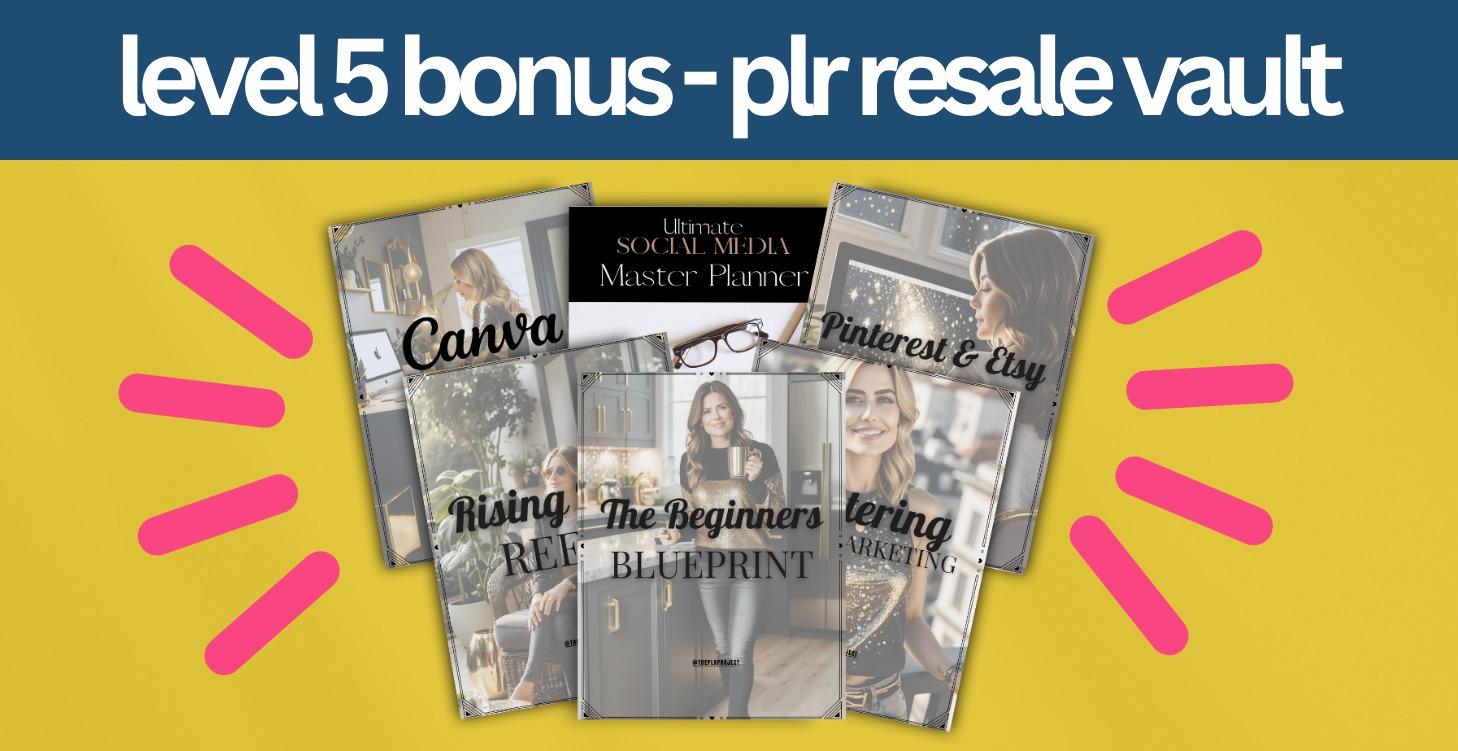 PLR Resale Vault (engagement bonus)