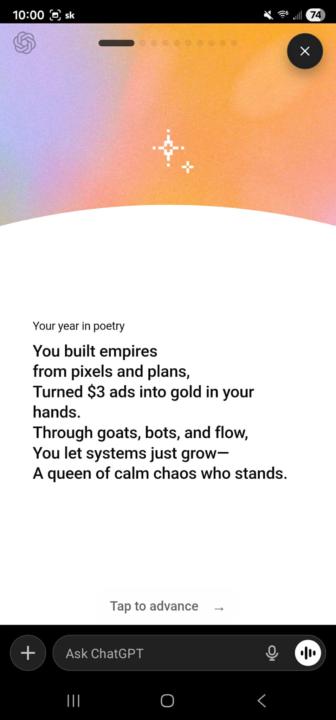 ChatGPT Year Recap!! So fun!!
