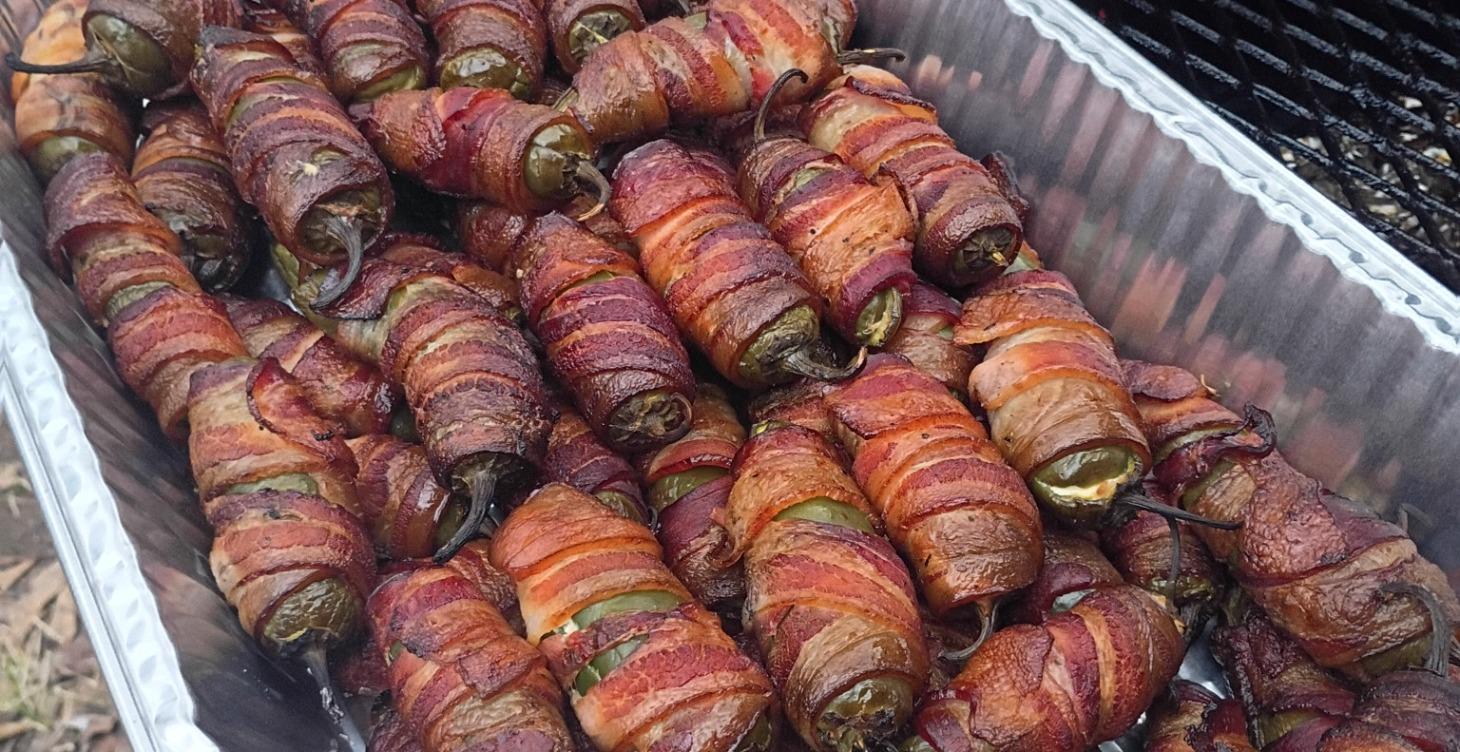 Bacon wrapped jalapenos