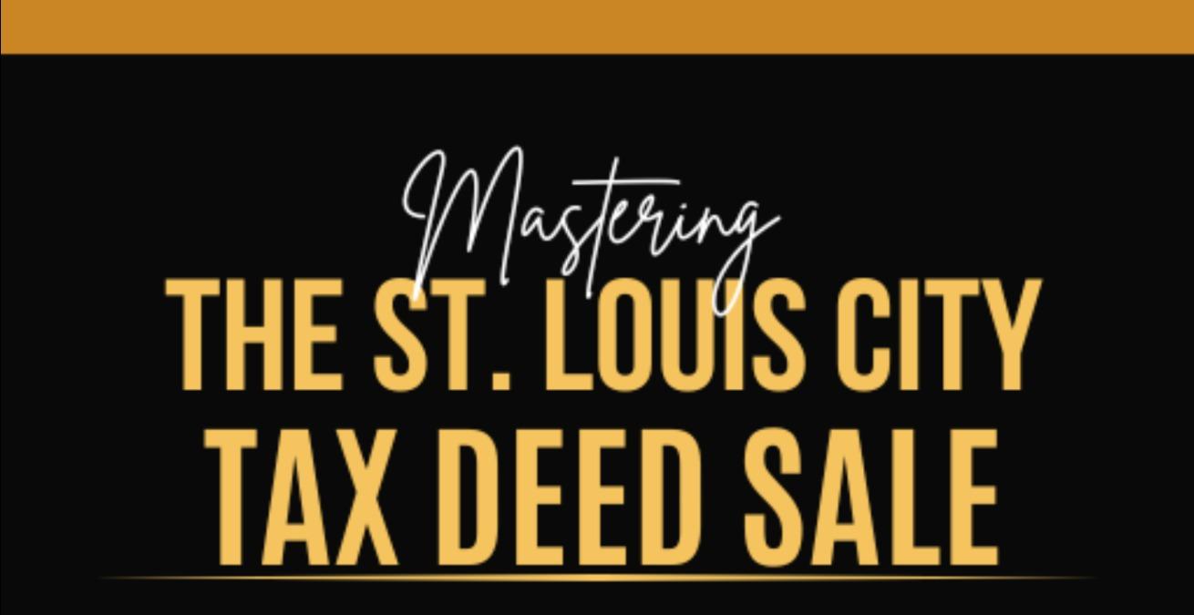 St. Louis City Tax Sale Self paced course