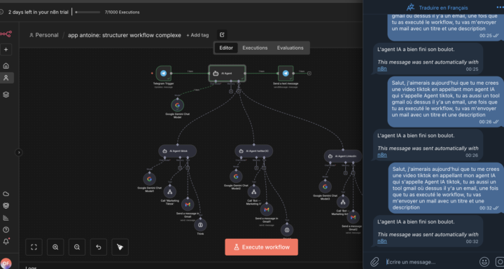 soucis sur : SKOOL - STRUCTURER DES WORKFLOWS COMPLEXE