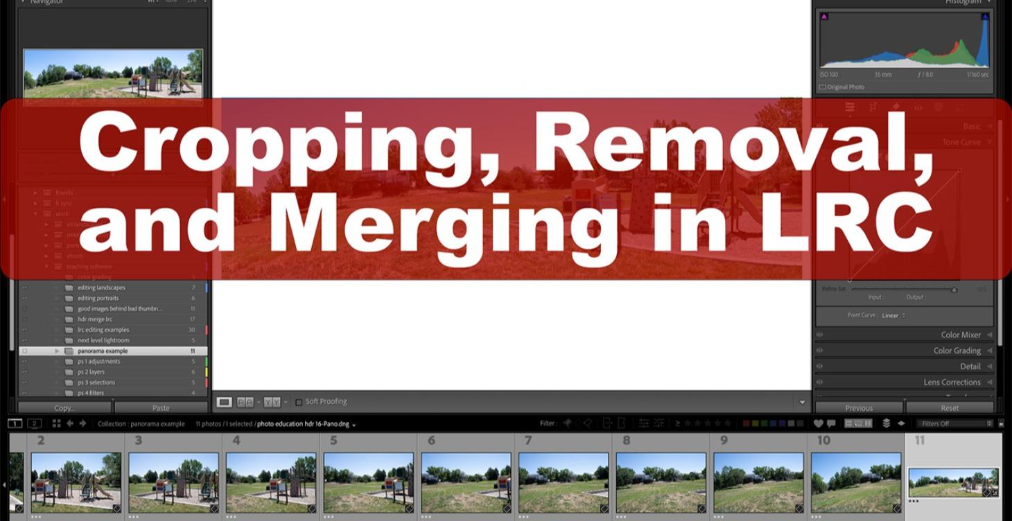 Cropping, Removal, and Merging in LRC