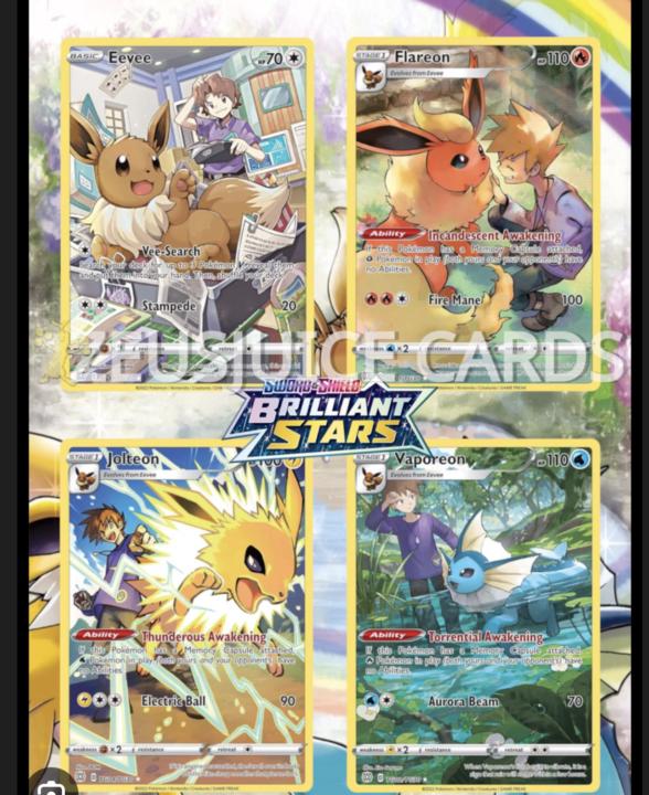 Eeveelutions from brilliant stars trainer gallery!