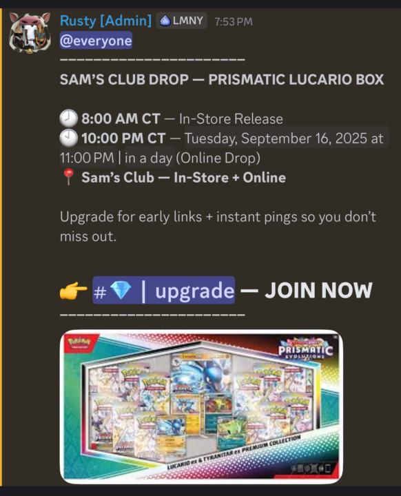 Sam’s Club Drop - Prismatic