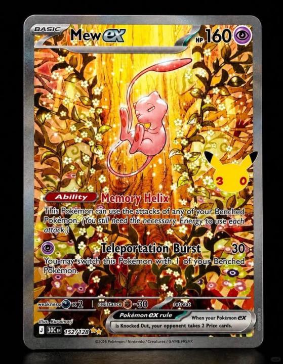 The 30th Pokemon Card anniversary Chase revealed.