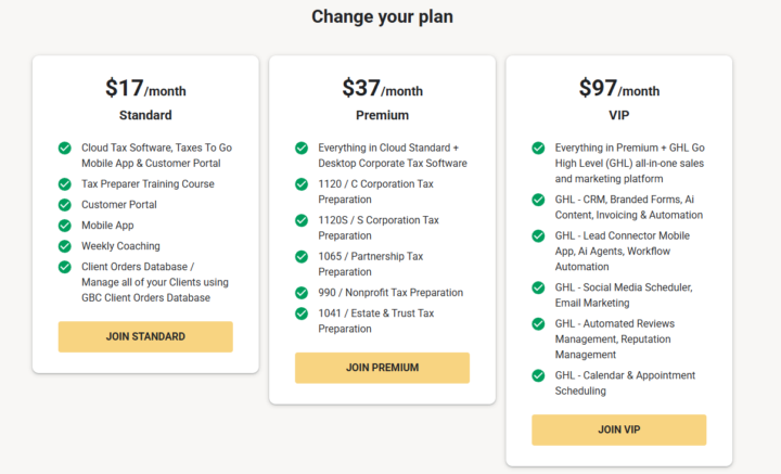 50% Off the (Standard)  GBC Tax Pro 360 Membership 
