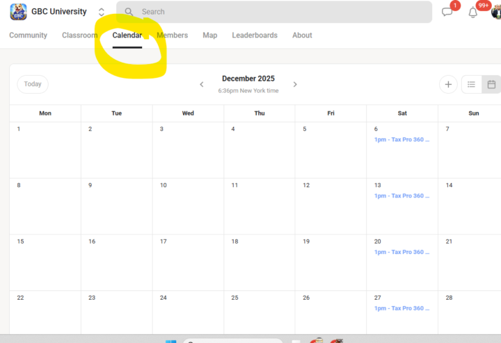 Skool Calendar Events