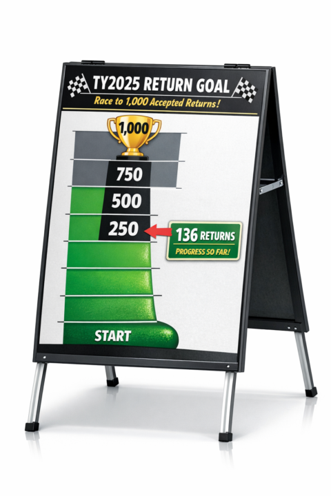 136 Returns Accepted! >>> 1000 is our goal