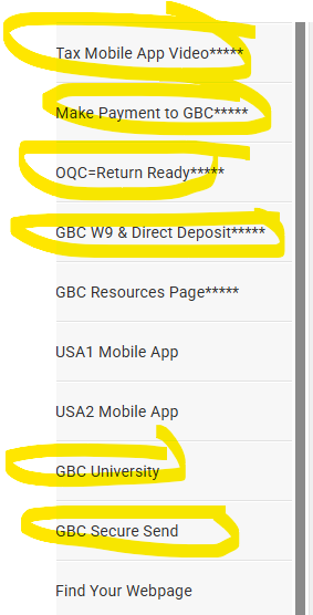 GBC Resources Page is Now Inside Tax Software