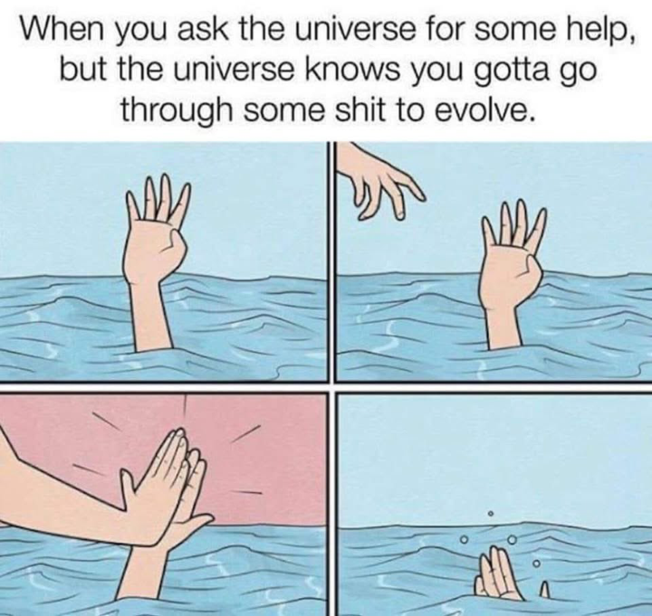 when you ask the universe for help 🤣