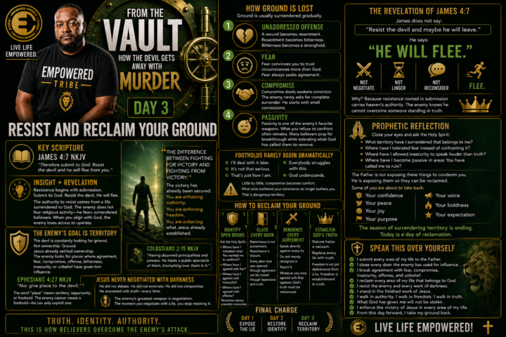 FROM THE VAULT - DAY 3 Resist and Reclaim Your Ground