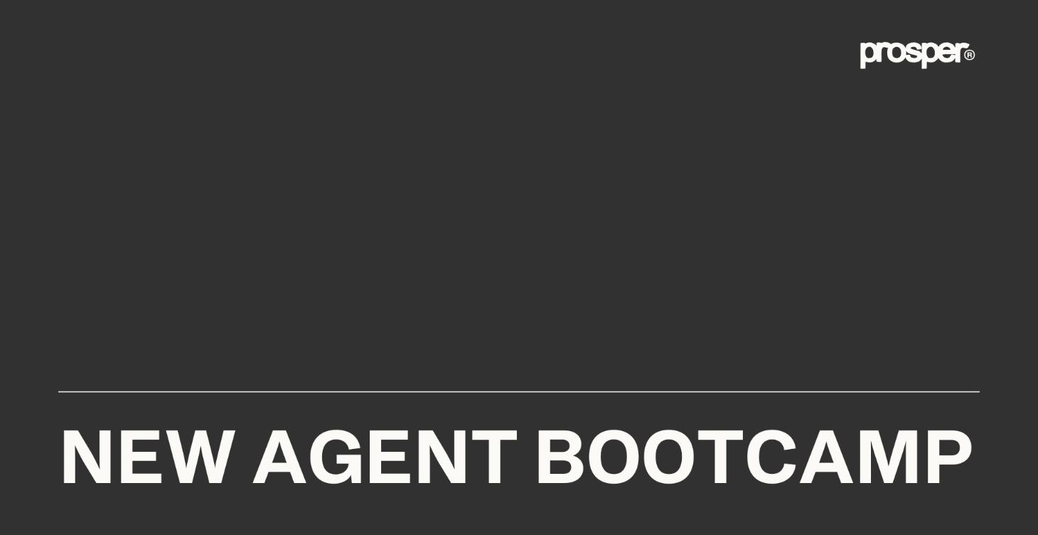 New Agent Bootcamp