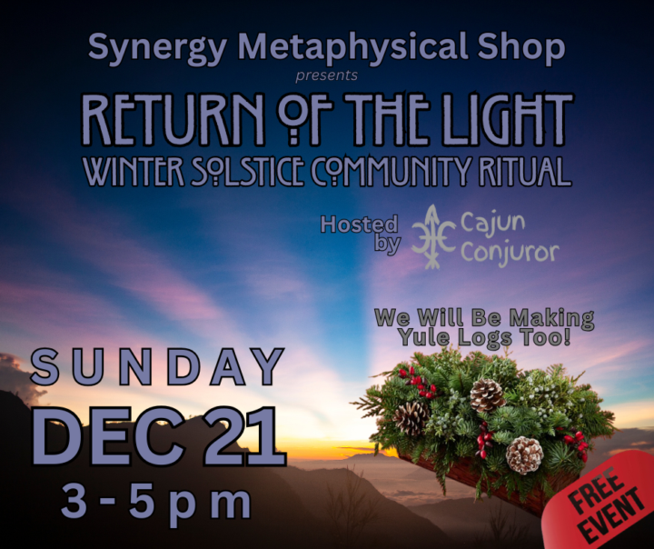 Return of the Light - Sun, Dec 21 @ 3pm