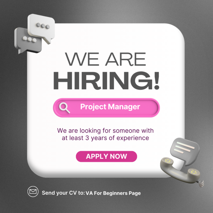 Urgent Hiring: Project Manager