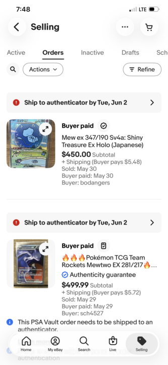 Non graded card sales